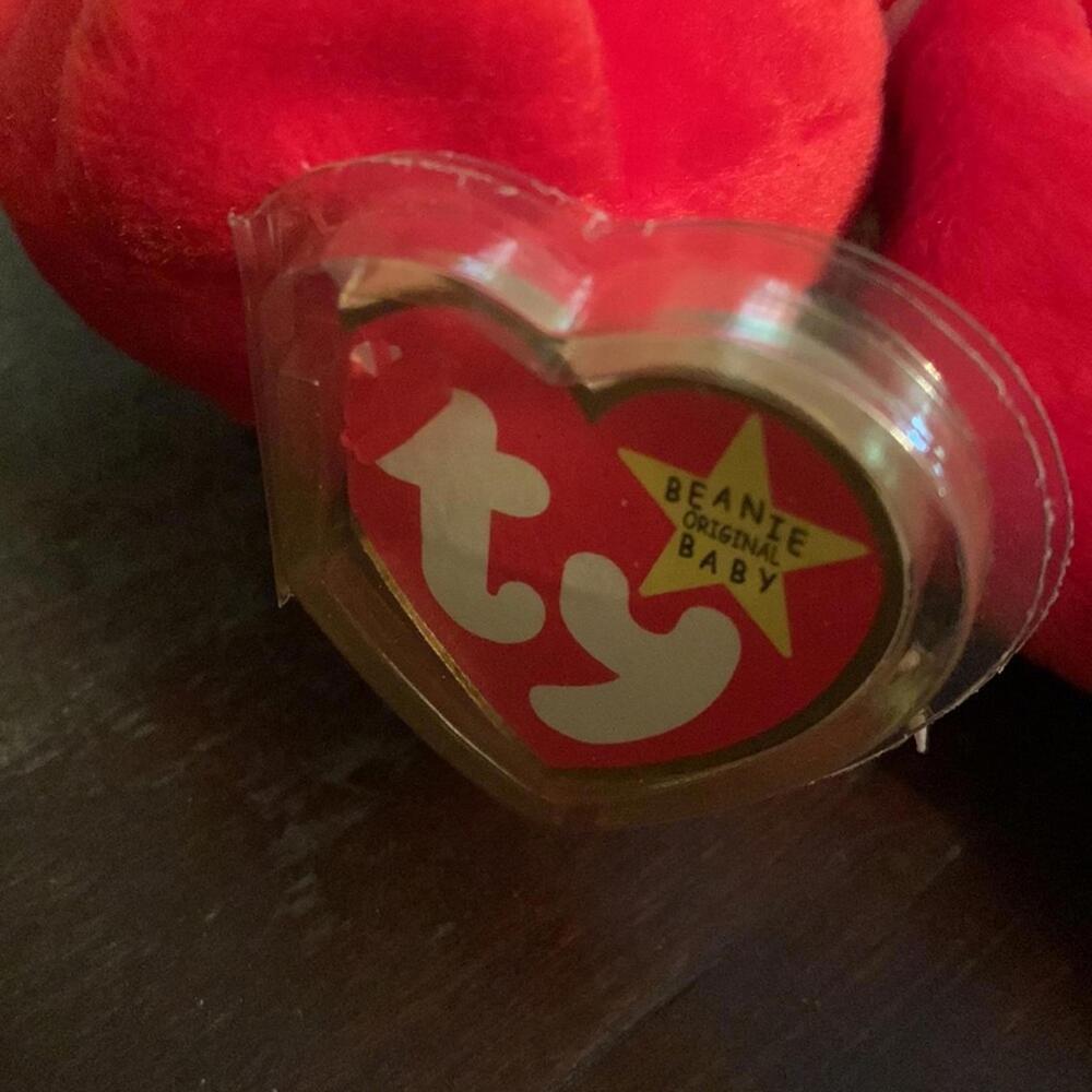 🍁Ty Osito Beanie Baby red bear. DOB 2/5/99 - Picture 7 of 9